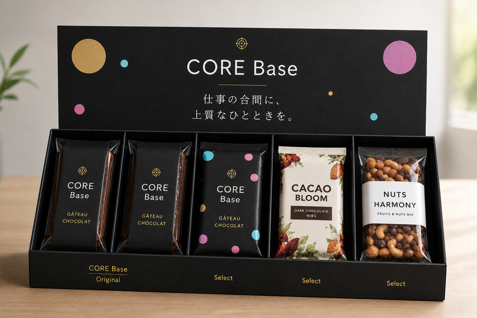 CORE Baseで提供する菓子・スナック商品のイメージ